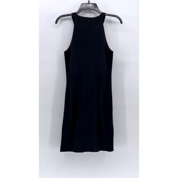 RAG & BONE Women's Black Crewneck Sleeveless A-Line Knee Length Dress SZ 4 - Picture 3 of 10